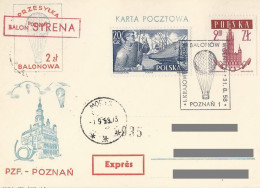 Poland Post - Balloon PBA.1958.poz.syr.02: National Competitions SYRENA - Ballonpost