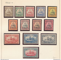 1900 Mariane - Colonie Tedesche - Yvert N. 7/19 - Dentellati 14 - MH* - Firma G. Oliva - Otros & Sin Clasificación