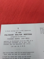 Doodsprentje Polydoor Walter Mertens / Grembergen 8/5/1925 - 16/4/1981 ( Yvonne Maria Van Mele ) - Religion & Esotérisme