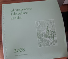 2008 ANNATA COMPLETA CON ALMANACCO FILATELICO SU FOGLI MARINI - 2001-10:  Nuevos