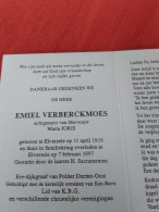 Doodsprentje Emiel Verberckmoes / Elversele 11/4/1919 - 7/2/1997 ( Maria Joris ) - Religion & Esotérisme