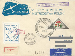 Poland Post - Glider PSZ.1959.lesz.05: Sport Leszno Polish Championships Jaskolka - Planeadores