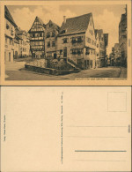 Ansichtskarte Bad Wimpfen Adlerbrunnen, Straßenpartie 1924 - Bad Wimpfen