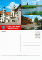 Ansichtskarte Gifhorn Schloss, Windmühlen, Brunnen 1995 - Gifhorn