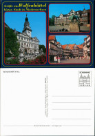 Ansichtskarte Wolfenbüttel Schloss, Stadtmarkt, Krambuden 2000 - Wolfenbuettel
