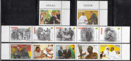 2013 Ghana President Mills Obama Annan Ki-moon Complete Set Of  2 Strips Of 5 +2 Single Stamps MNH ***DIFFICULT*** - Ghana (1957-...)