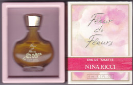 Miniature Vintage Parfum - Nina Ricci - EDT -  Fleur De Fleurs - Pleine Avec Boite 6ml - Miniatures Womens' Fragrances (in Box)
