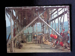 Cp, Norvége, Norway, Fishing-net Drying, Séchage Des Filets De Pêche, Voyagée 1972, Ed. Aune - Norvège