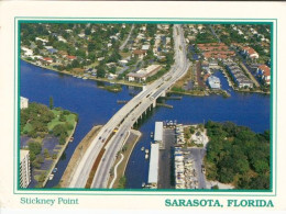 AK 21 - Ansichtskarte / Postkarte: Stickney Point Bridge - Sarasota - Florida - Sarasota