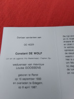 Doodsprentje Constant De Wolf / Ranst 15/9/1930 Edegem 9/4/1967 ( Louisa Goossens ) - Religion & Esotérisme