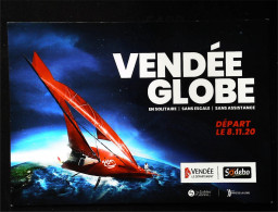 ► Vendée Globe En Solitaire - Novembre  2020 - Carte Publicité Communication - Voile