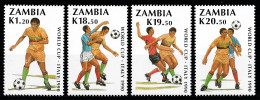 1990 Zambia "Italia 90" World Cup Calcio Football Set MNH** B587 - 1990 – Italien