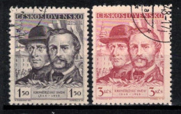 Tchécoslovaquie 1948 Mi 544-5 (Yv 472-3), Obliteré - Used Stamps