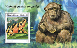 SÃO TOMÉ AND PRÍNCIPE 2018 MNH  Endangered Species  Michel Code:  7882 / Bl.1424. Yvert&Tellier Code: 1158 - Sao Tome Et Principe