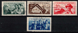 Tchécoslovaquie 1950 Mi 614-7 (Yv 532-5), Obliteré - Used Stamps