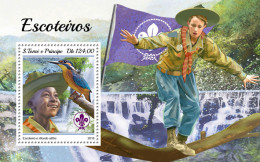 SÃO TOMÉ AND PRÍNCIPE 2018 MNH  Scouts  Michel Code: 7952 / Bl.1438. Yvert&Tellier Code: 1181 - Sao Tome Et Principe