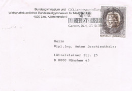 54093. Carta LINZ (Austria) 1985. Slogan Kirsche In Oberosterreich, Garsten. Tema EUROPA - Brieven En Documenten
