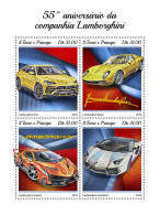 SÃO TOMÉ AND PRÍNCIPE 2018 MNH  Lamborghini Company  Michel Code: 7888-7891. Yvert&Tellier Code: 6365-6368 - Sao Tome Et Principe