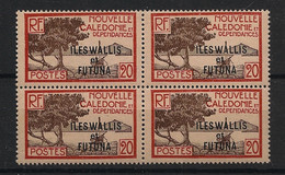 WALLIS ET FUTUNA - 1930-38 - N°YT. 49 - Paletuviers 20c - Bloc De 4 - Neuf Luxe ** / MNH / Postfrisch - Unused Stamps