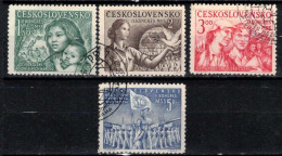 Tchécoslovaquie 1950 Mi 622-5 (Yv 540-3), Obliteré - Used Stamps