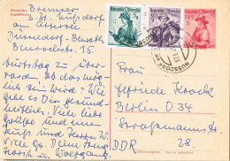 54094. Entero Postal NUSSDORF Am ATTERSEE (Austria) 1961 To Germany - Cartas & Documentos