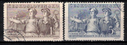 Tchécoslovaquie 1950 Mi 641-2 (Yv 554-5), Obliteré - Used Stamps