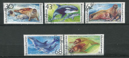 26265 Bulgarie N°3424/8°  Phoque, Orque, Morse, Dauphin, Otarie  1991 TB - Oblitérés