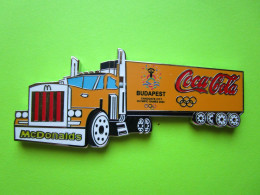 Gros Pin's Coca-Cola Mac Do McDonald's Camion Budapest Ville Candidate JO Jeux Olympiques 2024 - #614 - Coca-Cola