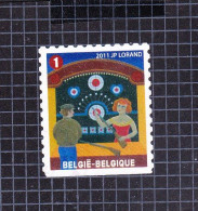 2011 Nr 4120 Gestempeld,zegel Uit Boekje B121.De Foor / La Foire. - Used Stamps