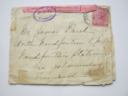 1901 , P.B.C. KRUGERSDORP , Zensurstempel Auf Brief - Natal (1857-1909)