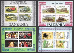 T 00110 - Tanzanie, Blocs N° 41,42,47 Et 52 Neufs Luxe Côte 40.00 € - Tanzanie (1964-...)