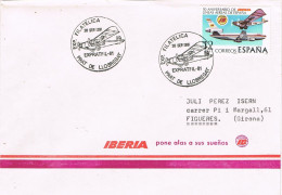 54101. Carta PRAT De LLOBREGAT (Barcelona) 1981. Sobre IBERIA, Aviacion - Storia Postale