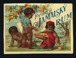 Ancienne étiquette  Vrai  Rhum Jamaique  " Enfants" Superbe - Alcohols & Spirits