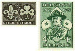 83784 MNH BELGICA 1957 CENTENARIO DEL NACIMIENTO DE LORD BADEN-POWELL - Otros & Sin Clasificación