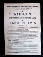 Publicité, 4 Pages, Société Industrielle De Fabrications D'Armes De Chasse, Sifarm, Saint Etienne, Frais Fr 1.95 E - Pubblicitari
