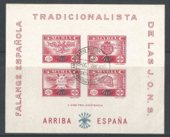 Bloc Espagne Arriba Espana 1937 Seville Sevilla Assistance Guerre Civile Guerra Civil - Blocs & Feuillets