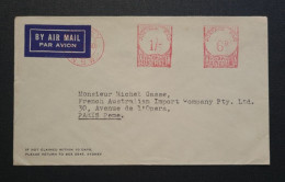 Australie,  Empreinte Mécanique Sur Lettre. - Storia Postale