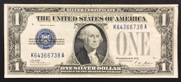 Usa U.s.a. Stati Uniti 1928 A $1 DOLLAR BILL UNITED STATES LEGAL TENDER NOTE Blue Seal Bb+ LOTTO.633 - Certificati D'Argento (1878-1923)