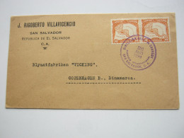 El Salvador , 1929 , Brief Aus  Salvador Nach Dänemark - Salvador