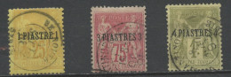 Levant Bureau Français - Levante 1885 Y&T N°1 à 3 - Michel N°1 à 3 (o) - Type Sage - Used Stamps