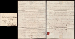 Murcia - Prefilatelia - Lorca PE 2N - 1785 - Carta A Palma Lleva Una Muestra En El Interior - ...-1850 Prephilately