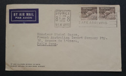 Australie,  Timbres Numéro 117 ×2 Sur Lettre. - Cartas & Documentos