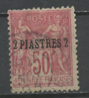 Levant Bureau Français - Levante 1886-1901 Y&T N°5 - Michel N°5 (o) - 2pis50c Type Sage - Type 2 - Gebruikt