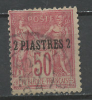 Levant Bureau Français - Levante 1886-1901 Y&T N°5 - Michel N°5 (o) - 2pis50c Type Sage - Type 2 - Used Stamps