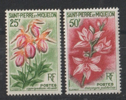 Timbres Saint Pierre Et Miquelon Neufs , Fleurs - Unused Stamps