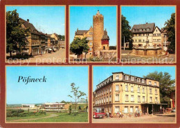 72666008 Poessneck Schuhgasse Weisser Turm Markt Poessneck Ost Hotel Posthirsch  - Pössneck