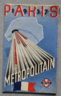 PARIS, Métropolitain, Plan 1937 - Europe