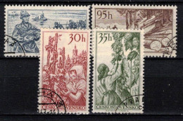 Tchécoslovaquie 1956 Mi 984-7 (Yv 871-4), Obliteré - Used Stamps