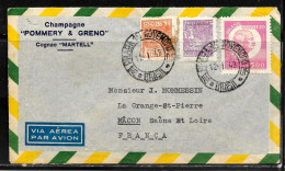 N495 - LETTRE DE RIO DE JANEIRO DU 12/01/48 POUR LA FRANCE (MACON) - ENTETE CHAMPAGNE POMMERY & GRENO - Cartas & Documentos