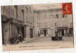 CRAPONNE-SUR-ARZON LA RUE DU COMMERCE ET LA FONTAINE BARDON - Craponne Sur Arzon